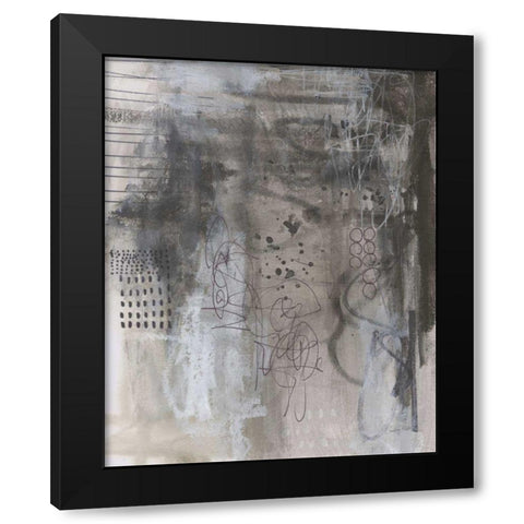 Gray Matter I Black Modern Wood Framed Art Print by Prahl, Courtney