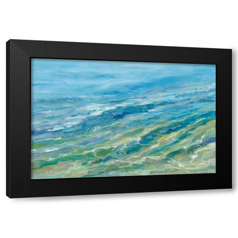 Seabed Black Modern Wood Framed Art Print by Vassileva, Silvia