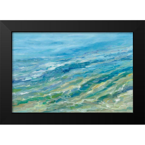 Seabed Black Modern Wood Framed Art Print by Vassileva, Silvia
