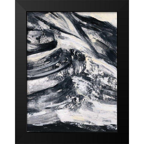 Graphic Canyon III Black Modern Wood Framed Art Print by Vassileva, Silvia