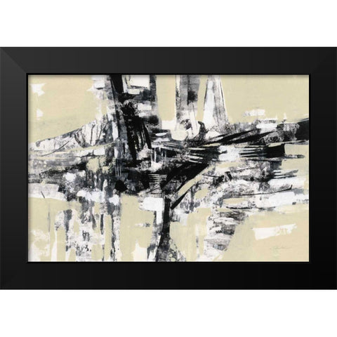 Graphic Fishermans Net Black Modern Wood Framed Art Print by Vassileva, Silvia