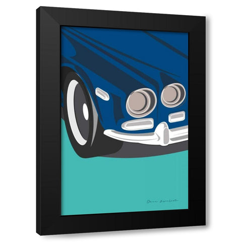 Vintage Car I Black Modern Wood Framed Art Print with Double Matting by Escalante, Omar