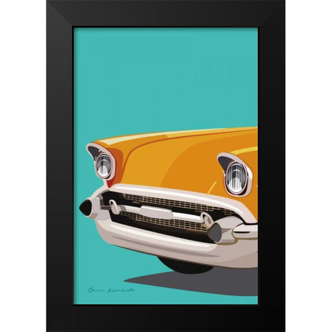 Vintage Car II Black Modern Wood Framed Art Print by Escalante, Omar