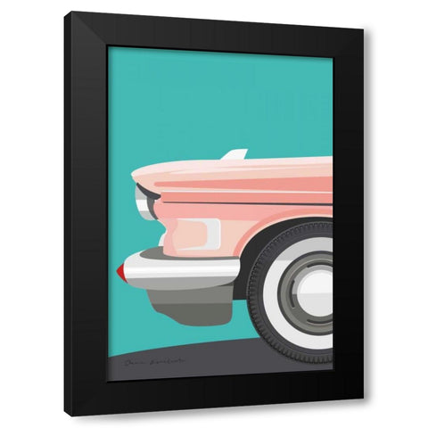 Vintage Car III Black Modern Wood Framed Art Print with Double Matting by Escalante, Omar