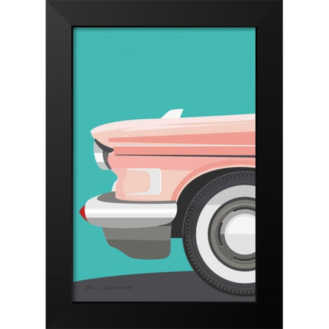 Vintage Car III Black Modern Wood Framed Art Print by Escalante, Omar