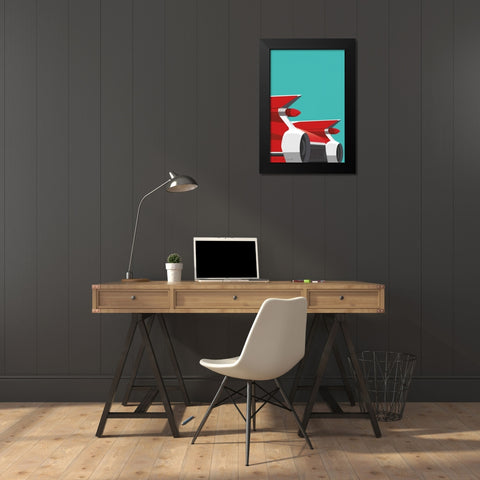 Vintage Car IV Black Modern Wood Framed Art Print by Escalante, Omar