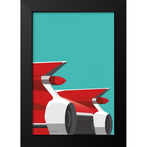 Vintage Car IV Black Modern Wood Framed Art Print by Escalante, Omar