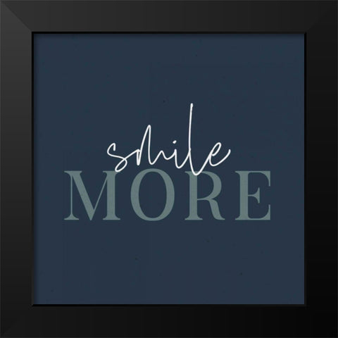 Daily Affirmations I Black Modern Wood Framed Art Print by Wild Apple Portfolio