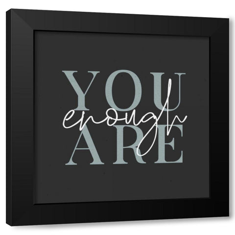 Daily Affirmations VI Black Modern Wood Framed Art Print with Double Matting by Wild Apple Portfolio