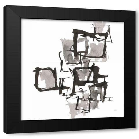 Boxed In I Black Modern Wood Framed Art Print by Paschke, Chris