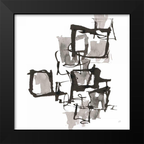 Boxed In I Black Modern Wood Framed Art Print by Paschke, Chris