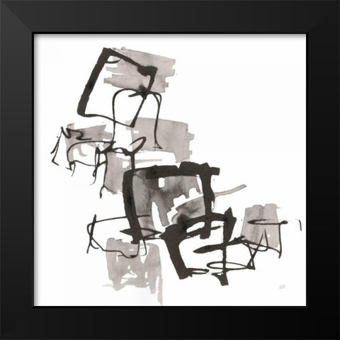 Boxed In II Black Modern Wood Framed Art Print by Paschke, Chris