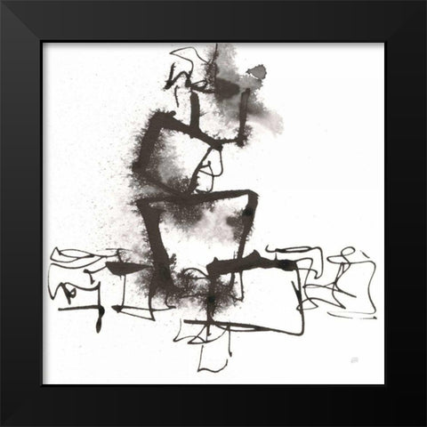 Breaking Out I Black Modern Wood Framed Art Print by Paschke, Chris