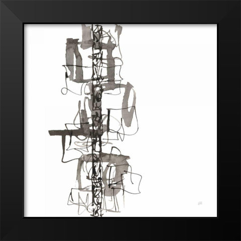 Rope Ladder II Black Modern Wood Framed Art Print by Paschke, Chris
