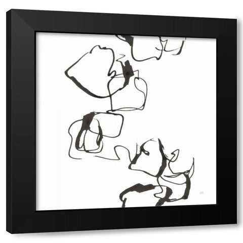 Stoned II Black Modern Wood Framed Art Print by Paschke, Chris