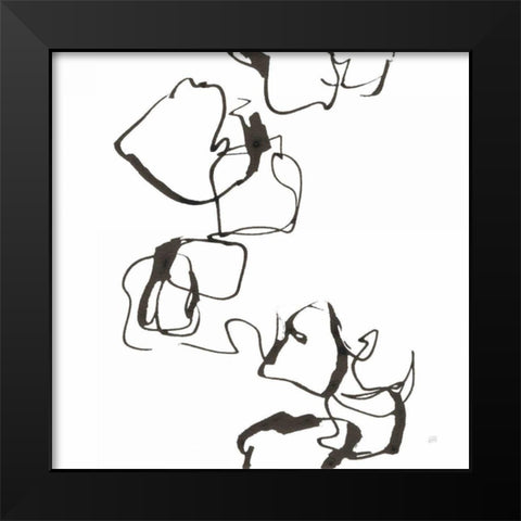 Stoned II Black Modern Wood Framed Art Print by Paschke, Chris