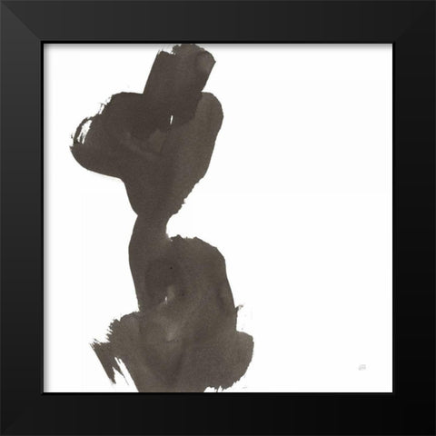 Swash I Black Modern Wood Framed Art Print by Paschke, Chris
