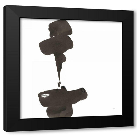 Swash III Black Modern Wood Framed Art Print by Paschke, Chris