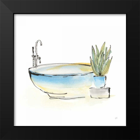 Tub VII Black Modern Wood Framed Art Print by Paschke, Chris
