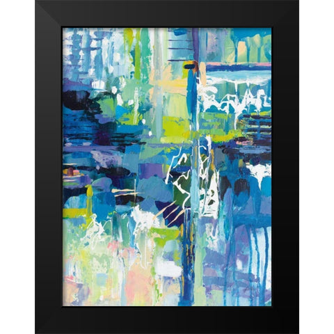 Sequence Black Modern Wood Framed Art Print by Vertentes, Jeanette