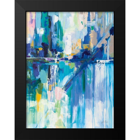 Thru the Glass Black Modern Wood Framed Art Print by Vertentes, Jeanette