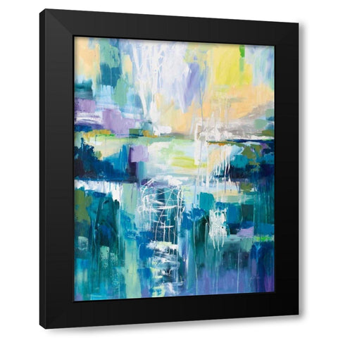 Into the Water Black Modern Wood Framed Art Print by Vertentes, Jeanette