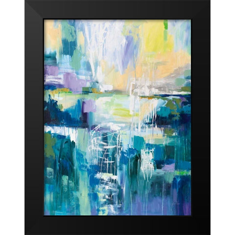 Into the Water Black Modern Wood Framed Art Print by Vertentes, Jeanette