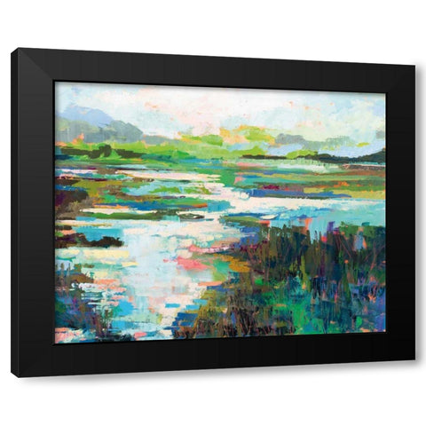To and From Black Modern Wood Framed Art Print with Double Matting by Vertentes, Jeanette