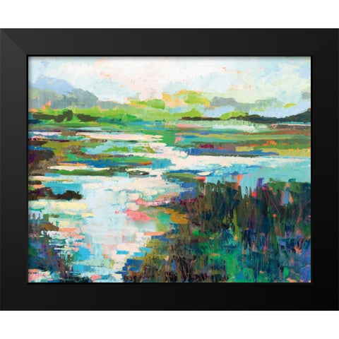 To and From Black Modern Wood Framed Art Print by Vertentes, Jeanette