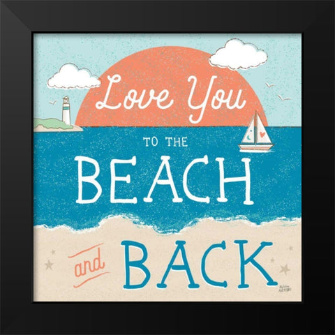 Sea and Me III Black Modern Wood Framed Art Print by Averinos, Melissa