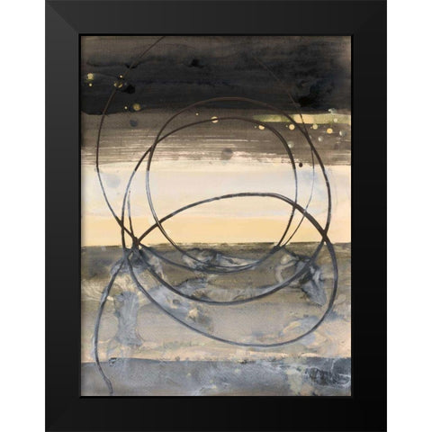 Horizon Balance I Light Black Modern Wood Framed Art Print by Hristova, Albena