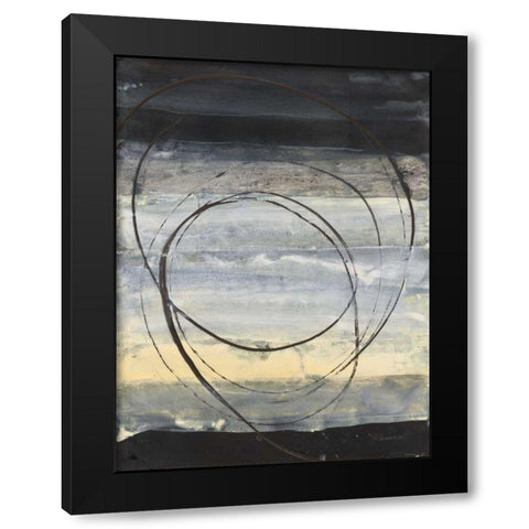Horizon Balance III Light Black Modern Wood Framed Art Print by Hristova, Albena