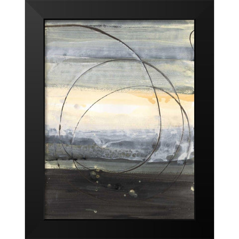 Horizon Balance IV Light Black Modern Wood Framed Art Print by Hristova, Albena