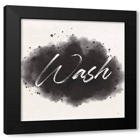 Laundry Splash I Black Modern Wood Framed Art Print with Double Matting by Aiken, Jess