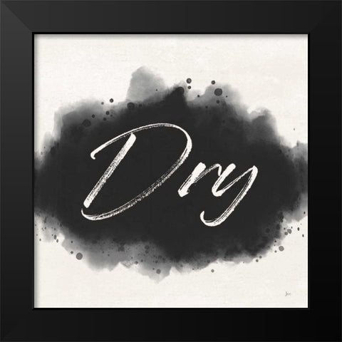 Laundry Splash II Black Modern Wood Framed Art Print by Aiken, Jess