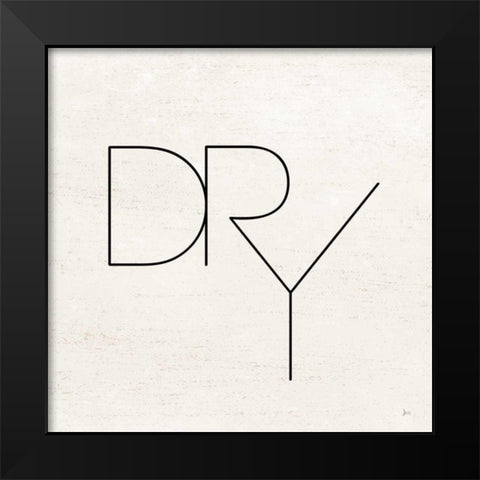 Wash Dry Fold II Black Modern Wood Framed Art Print by Aiken, Jess