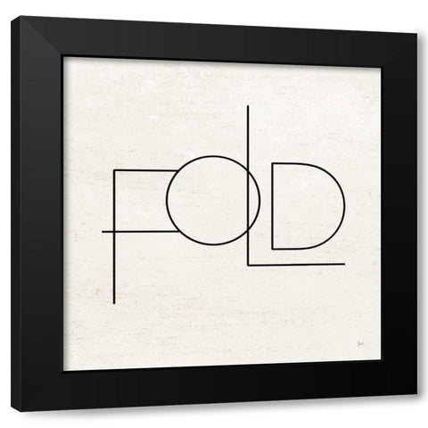 Wash Dry Fold III Black Modern Wood Framed Art Print with Double Matting by Aiken, Jess