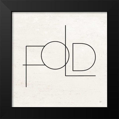 Wash Dry Fold III Black Modern Wood Framed Art Print by Aiken, Jess