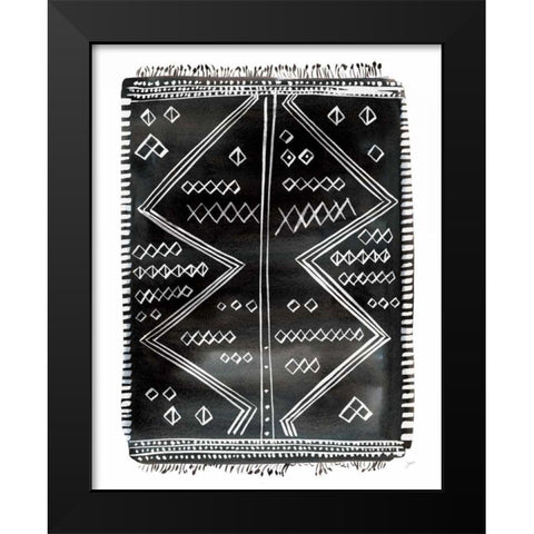 Berber Rug I Black Modern Wood Framed Art Print by Panganiban, Karyn