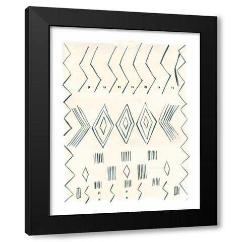 Berber Rug IV Black Modern Wood Framed Art Print with Double Matting by Panganiban, Karyn