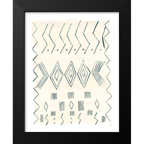 Berber Rug IV Black Modern Wood Framed Art Print by Panganiban, Karyn