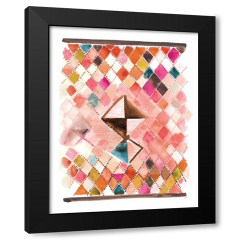 Berber Rug VI Black Modern Wood Framed Art Print by Panganiban, Karyn