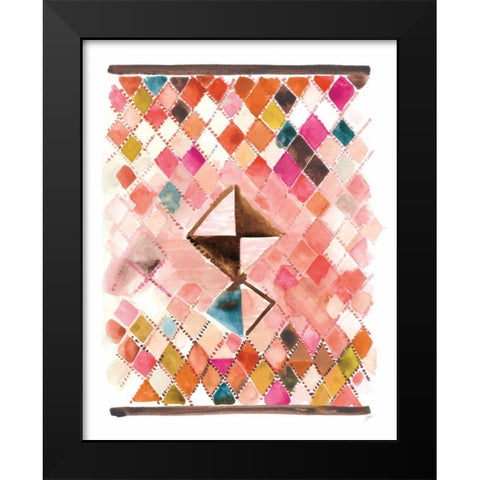 Berber Rug VI Black Modern Wood Framed Art Print by Panganiban, Karyn
