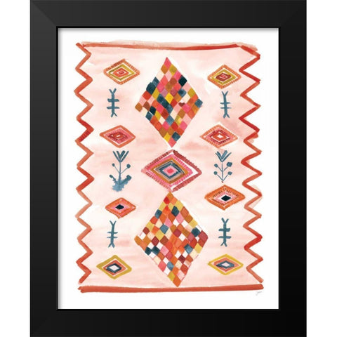 Berber Rug VII Black Modern Wood Framed Art Print by Panganiban, Karyn