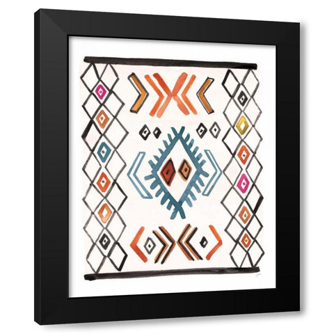 Berber Rug VIII Black Modern Wood Framed Art Print by Panganiban, Karyn
