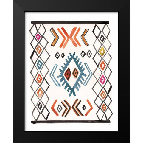 Berber Rug VIII Black Modern Wood Framed Art Print by Panganiban, Karyn