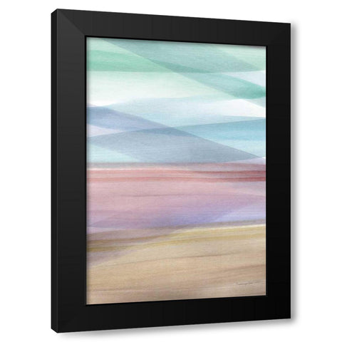 Soft Summer I Black Modern Wood Framed Art Print with Double Matting by Charro, Mercedes Lopez