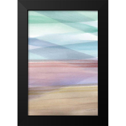 Soft Summer I Black Modern Wood Framed Art Print by Charro, Mercedes Lopez