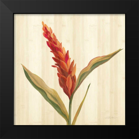 Tropical Garden II Black Modern Wood Framed Art Print by Vassileva, Silvia