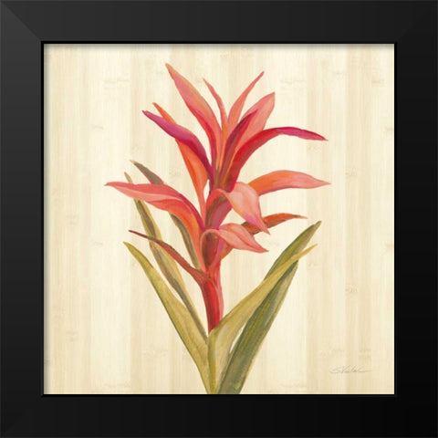 Tropical Garden III Black Modern Wood Framed Art Print by Vassileva, Silvia